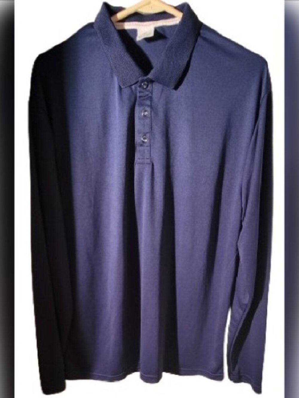 NWOT Men's Long Sleeve Slim Fit Polo Shirt Size XL